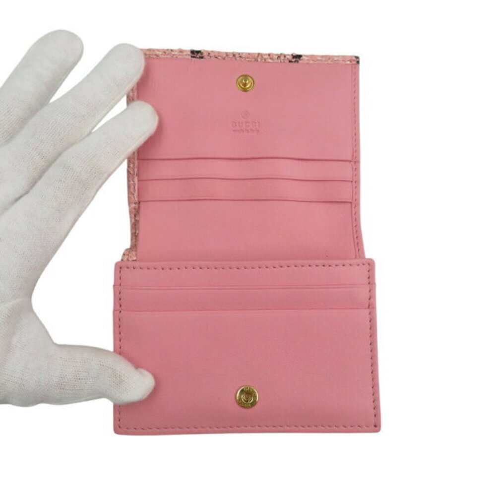 Gucci Gg Marmont Double Python Leather Bifold Wal… - image 4